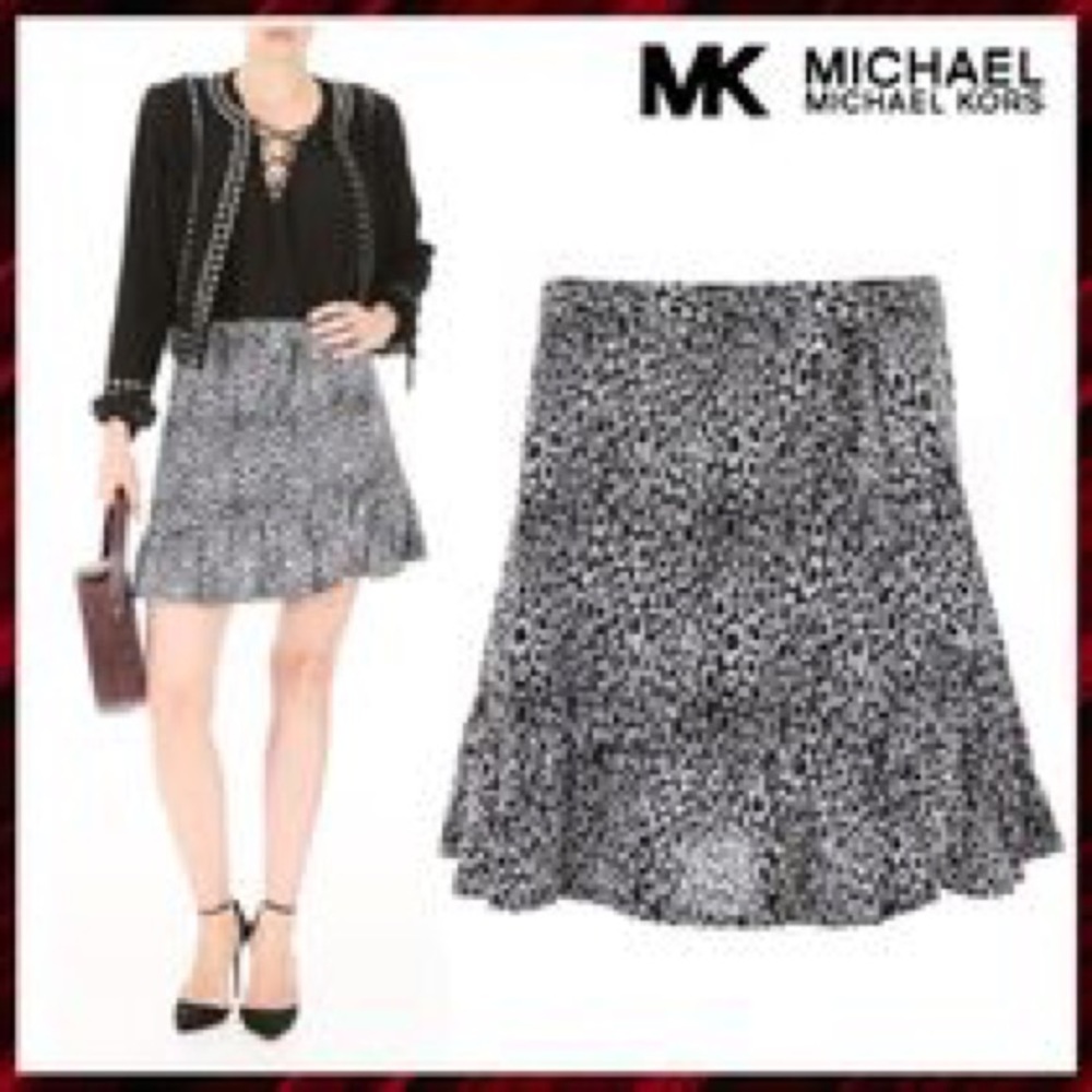 MK Leopard Skirt